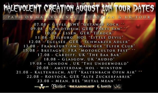 malevolent creation tour