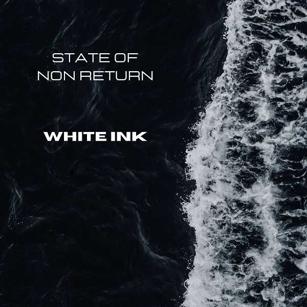 white ink – CD square cover