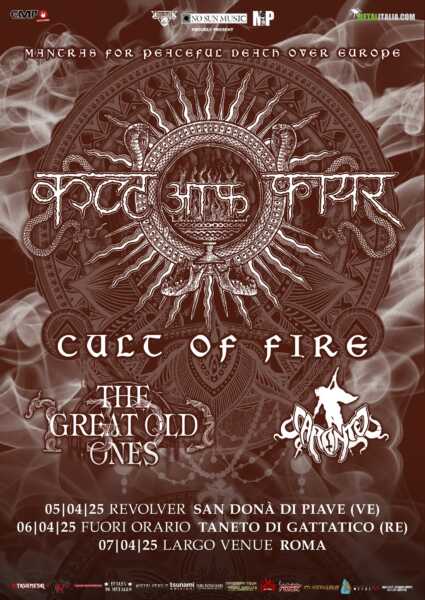 cult of fire locandina tour